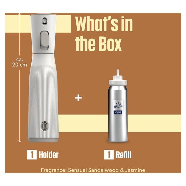 Glade One Sensual Sandalwood & Jasmine Starter Kit Refillable Room Spray 13ml - gallery image 6