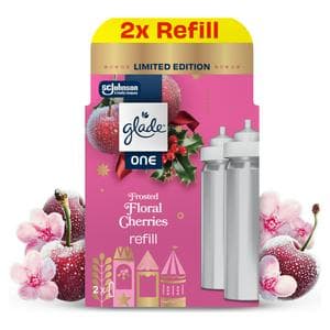 Glade ONE Festive Universal Capsule Refill Pack, Frosted Floral Cherries, 2x13ml