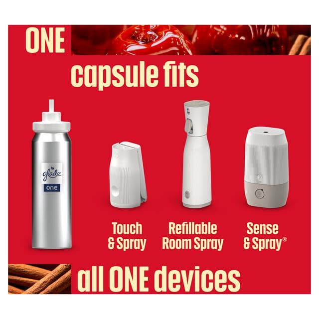 Glade ONE Festive Universal Capsule Refill Pack, Twinkling Apple & Cinnamon, 1x13ml - gallery image 4