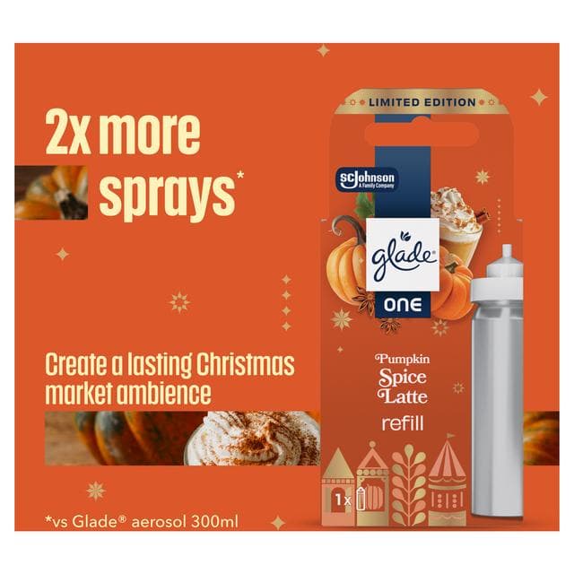 Glade ONE Festive Universal Capsule Refill, Pumpkin Spice Latte, 1x13ml - gallery image 2