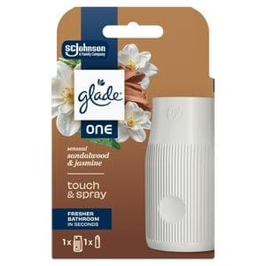 Glade One Sensual Sandalwood & Jasmine Bathroom Starter Kit Touch & Spray Air Freshener 13ml