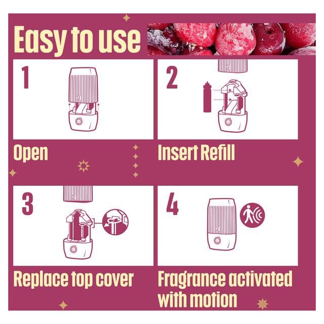 Glade ONE Festive Sense & Spray Starter Kit, Frosted Floral Cherries, 1x13ml - gallery image 4