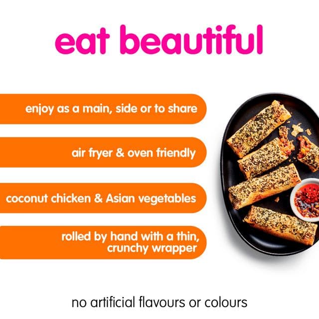 itsu 4 x Coconut Chicken Jumbo Spring Rolls 300g - gallery image 2