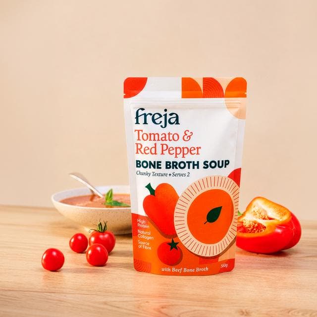 Freja 560g Tomato & Red Pepper Bone Broth Soup - gallery image 2