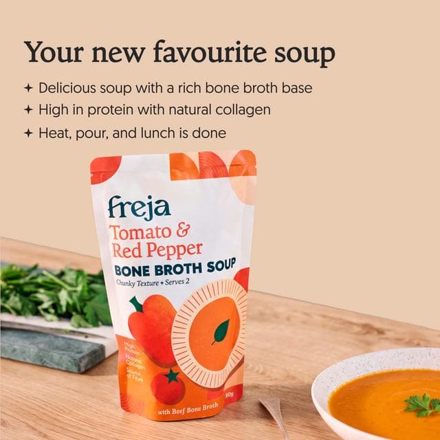 Freja 560g Tomato & Red Pepper Bone Broth Soup - gallery image 4
