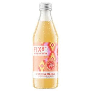 Fix8 750ml Peach & Mango Water Kefir Drink