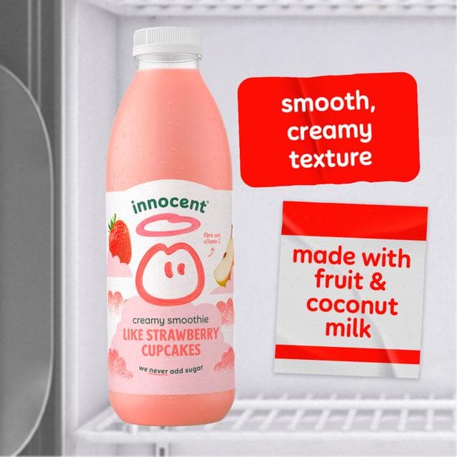 innocent 750ml Like Strawberry Cupcakes Creamy Smoothie - gallery image 3