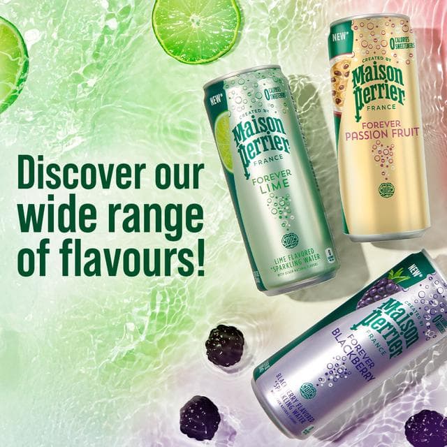 Maison Perrier Forever 4 x 330ml Passion Fruit Lightly Flavoured Sparkling Water - gallery image 4