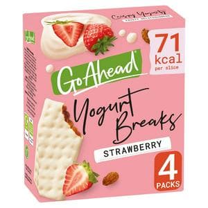 Go Ahead Yogurt Breaks 4 x 35.5g Strawberry Fruit Multipack Snack Bars