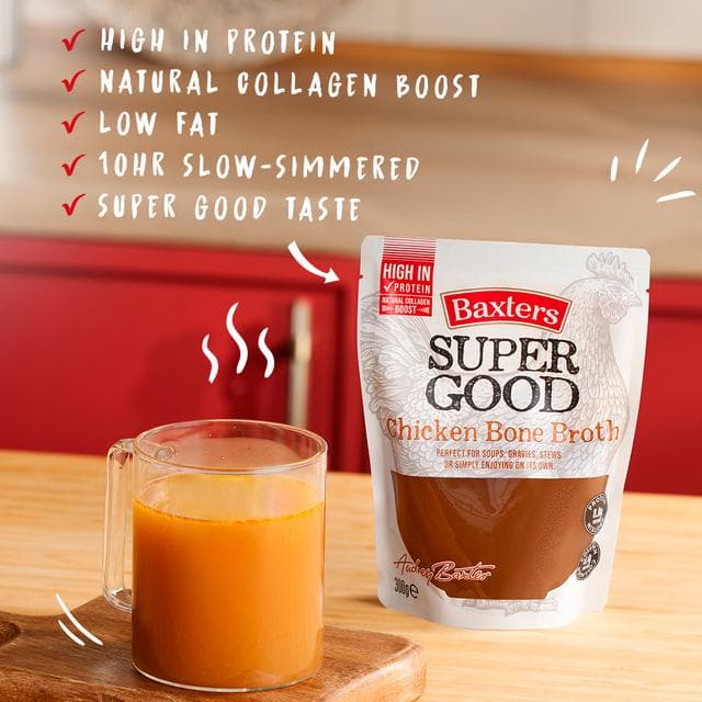 Baxters 300g Super Good Chicken Bone Broth Soup - gallery image 2
