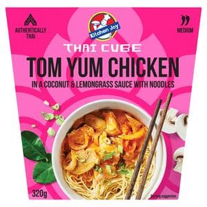 Kitchen Joy Thai Cube 320g Tom Yum Chicken in a Coconut & Lemongrass Sauce with Noodles