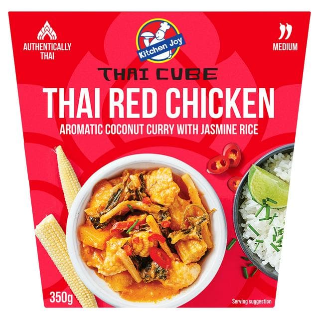 Kitchen Joy Thai Cube 350g Thai Red Chicken Aromatic Coconut Curry with Jasmine Rice - gallery image 1