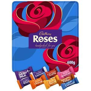Cadbury Roses 600g Chocolate Assortment Tin