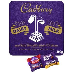 Cadbury Dairy Milk 300g Chocolate Chunks Tin