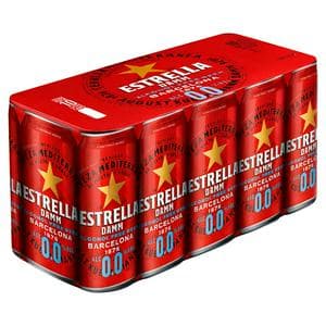Estrella Damm 10 x 440ml Barcelona Alcohol Free Beer Cans