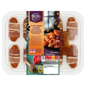 Sainsbury's 10 x Hot Honey Chorizo Style Pigs in Blankets, Taste the Difference 250g