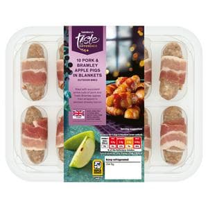 Sainsbury's 10 x Pork & Bramley Apple Pigs in Blankets, Taste the Difference 210g