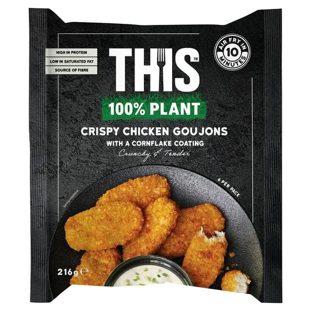 This 6 x 216g Plant Based Vegan Crispy Chicken Goujons - gallery image 1