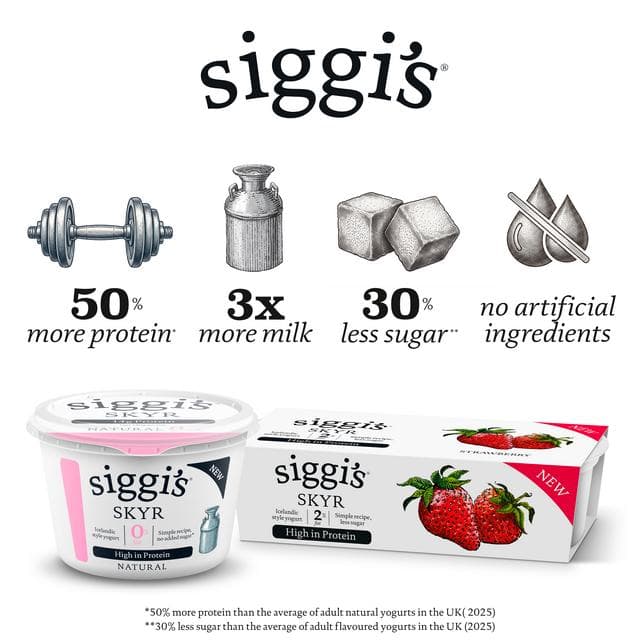 Siggi's Skyr 450g Natural 5% Fat Icelandic Style Yogurt - gallery image 3