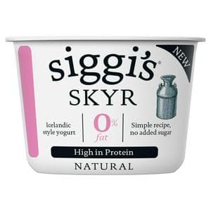 Siggi's Skyr 450g Natural 0% Fat Icelandic Style Yogurt