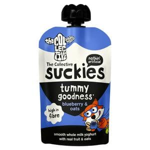 The Collective Great Dairy 90g Blueberry & Oats Suckies Tummy Goodness Kids Yoghurt