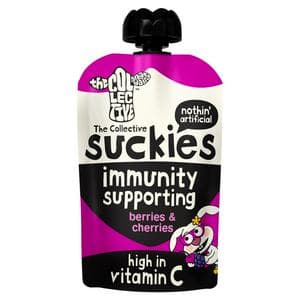 The Collective Great Dairy 90g Berries & Cherries Suckies Immunity Supporting Kids Yoghurt