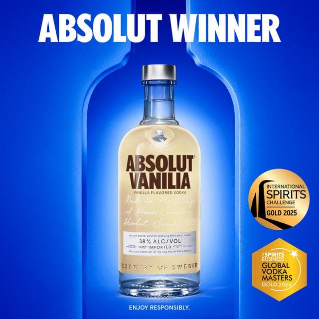 Absolut Vanilia Flavoured Vodka 1L - gallery image 2