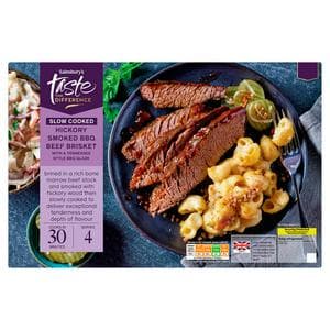 Sainsbury's Slow Cooked 1.3kg Hickory Smoked Beef Brisket, Taste the Difference