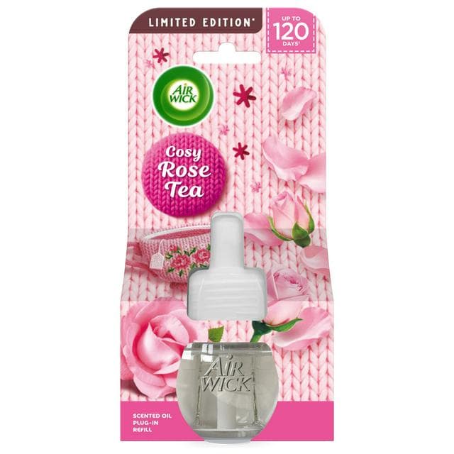 Air Wick Cosy Rose Tea Electrical Single Refill Plug In Air Freshener, Limited Edition 19ml - gallery image 1