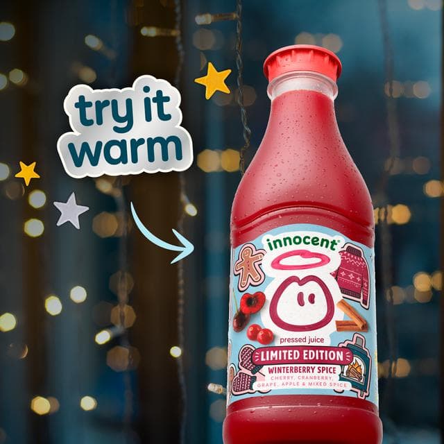 Innocent 900ml Winterberry Spice Cherry, Cranberry & Mixed Spice Juice, Limited Edition - gallery image 4
