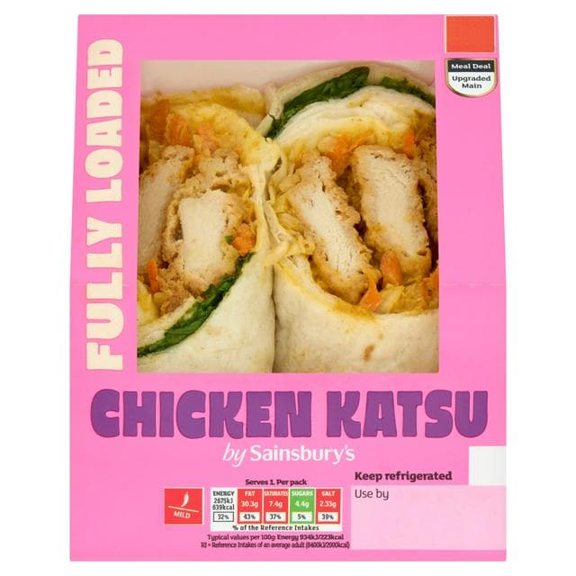 Sainsbury's Chicken Katsu Wrap - gallery image 1