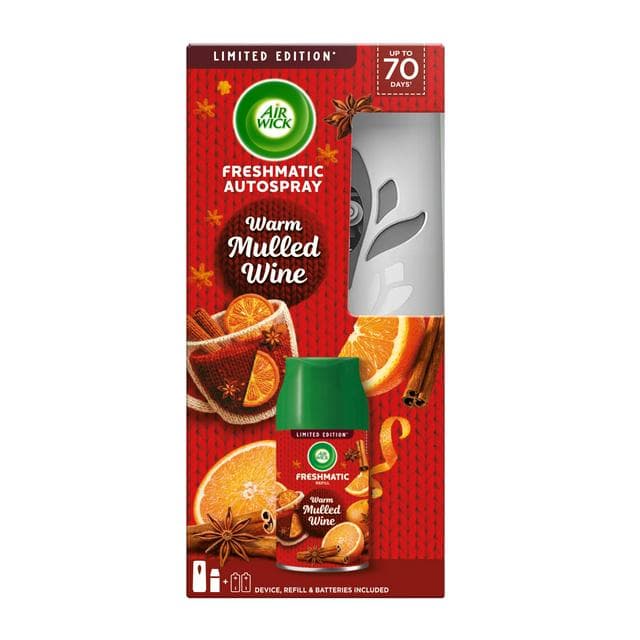 Air Wick Freshmatic Warm Mulled Wine Autospray Air Freshener, Limited Edition 250ml - gallery image 1