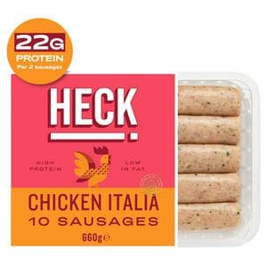 HECK! 10 x Chicken Italia Sausages 660g