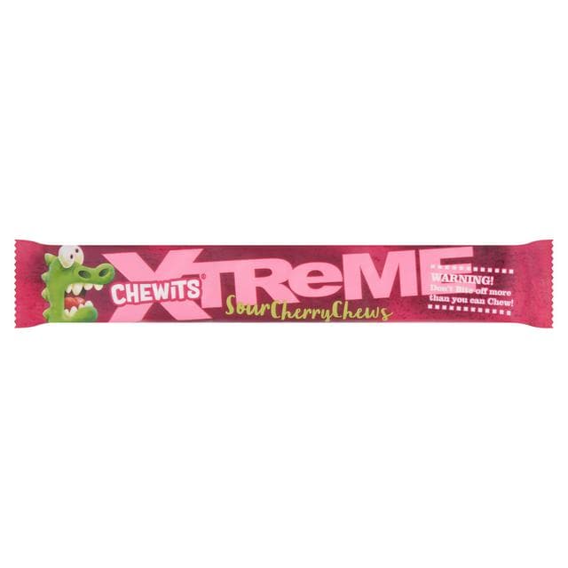 Chewits 34g Extremely Sour Cherry Chews - gallery image 1