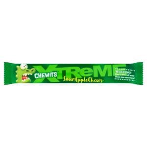 Chewits Xtreme 34g Extreme Sour Apple Chews