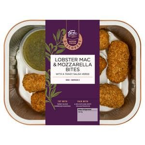 Sainsbury's Discovery 245g Lobster Mac & Mozzarella Bites with a Tangy Salsa Verde, Taste the Difference