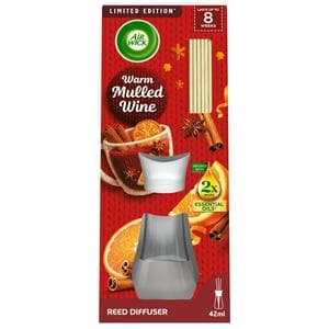 Air Wick Warm Mulled Wine Essential Oils Reeds Diffuser, Limited Edition 42ml