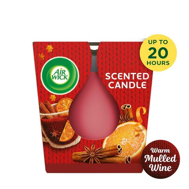 Air Wick Warm Mulled Wine Candle, Limited Edition 105g - gallery image 1