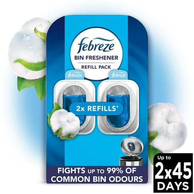 Febreze Bin Freshener 2 x Cotton Fresh Gel 4.88ml - gallery image 1