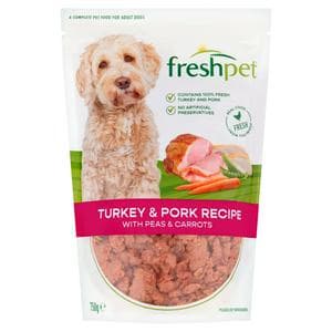 Freshpet 750g Turkey & Pork Recipe with Peas & Carrots Fresh Dog Food