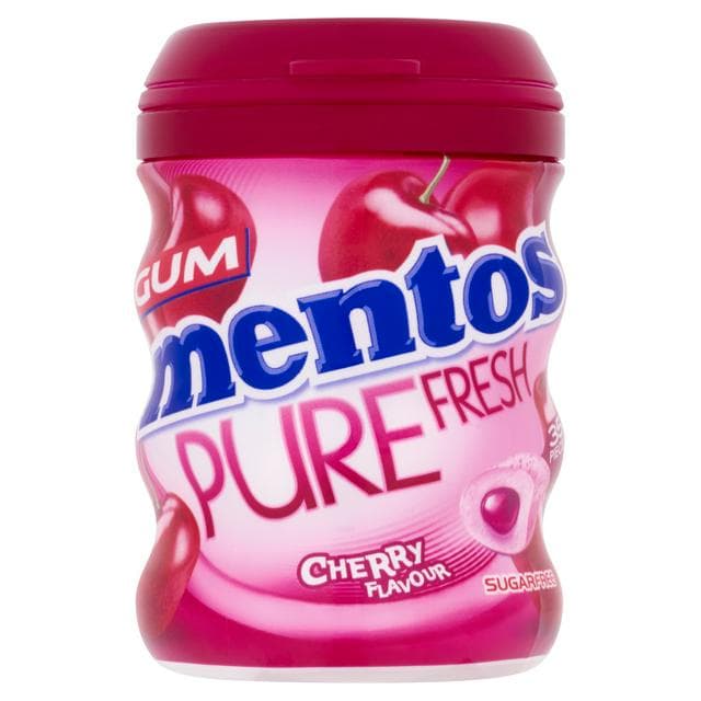 Mentos Pure Fresh 68g Cherry Flavour Gum - gallery image 1