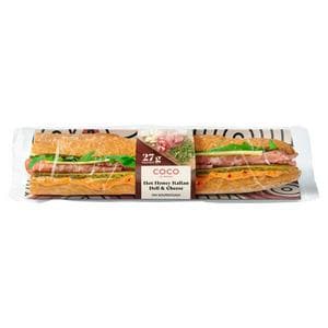 Coco di Mama Hot Honey Italian Deli & Cheese on Sourdough Sandwich