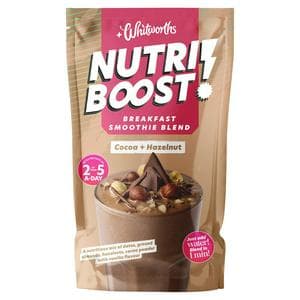 Whitworths Nutri Boost 75g Cocoa + Hazelnut Breakfast Smoothie Blend