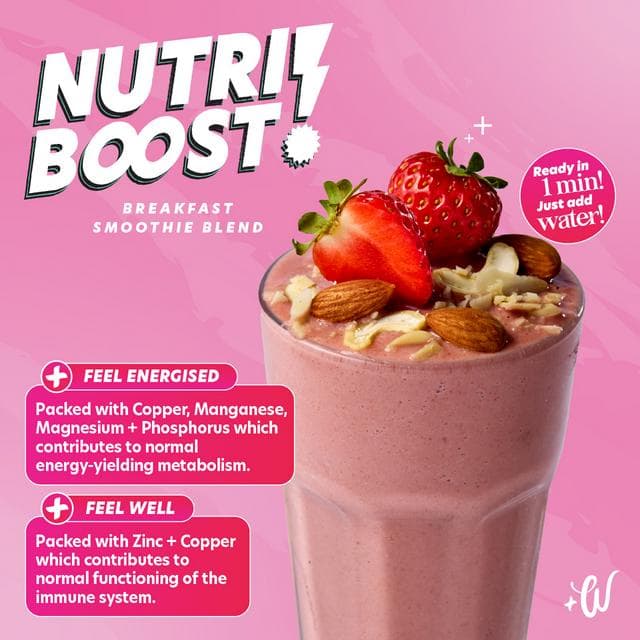 Whitworths Nutri Boost 75g Strawberry Breakfast Smoothie Blend - gallery image 3