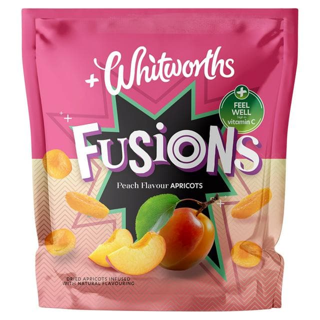 Whitworths Fusions 80g Peach Flavour Apricots - gallery image 1