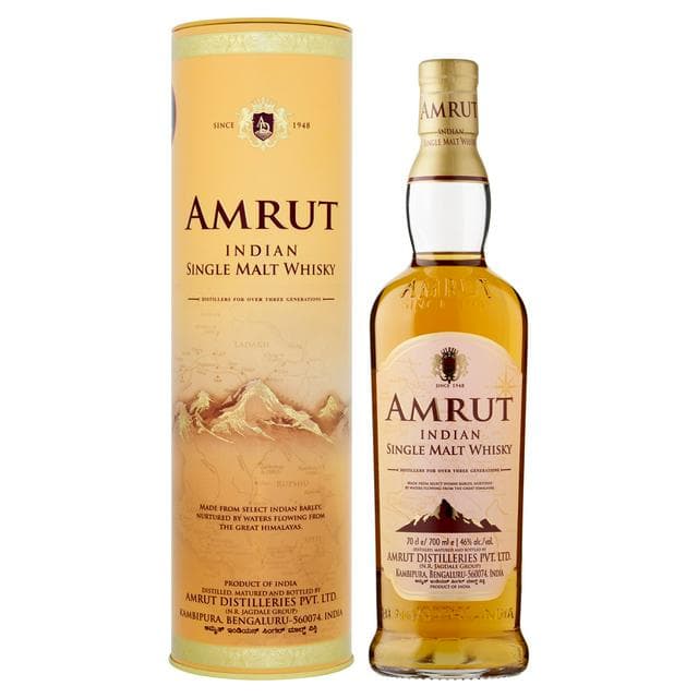 Amrut Indian 700ml Single Malt Whisky Bottle - gallery image 1