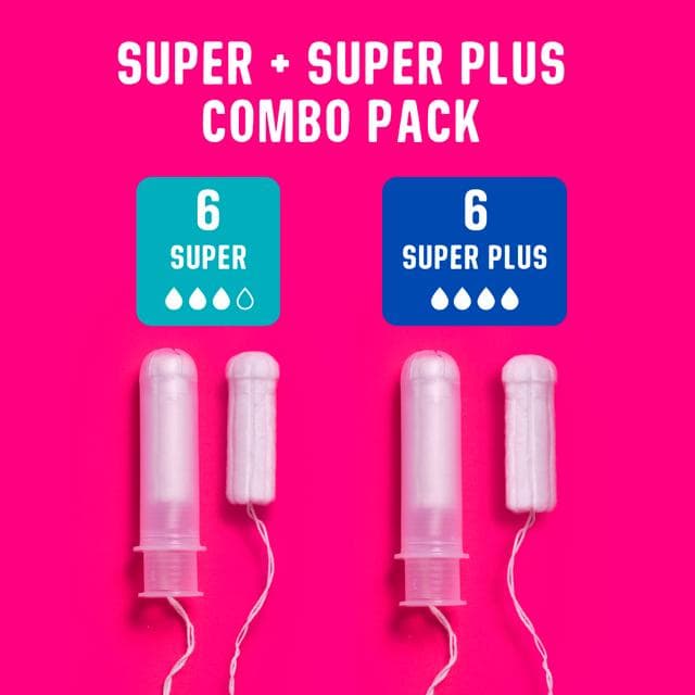 Flo 12 x Organic Cotton Super + Super Plus Tampons - gallery image 3