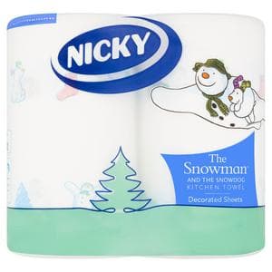 Nicky the Snowman and the Snowdog Kitchen Towel Rolls