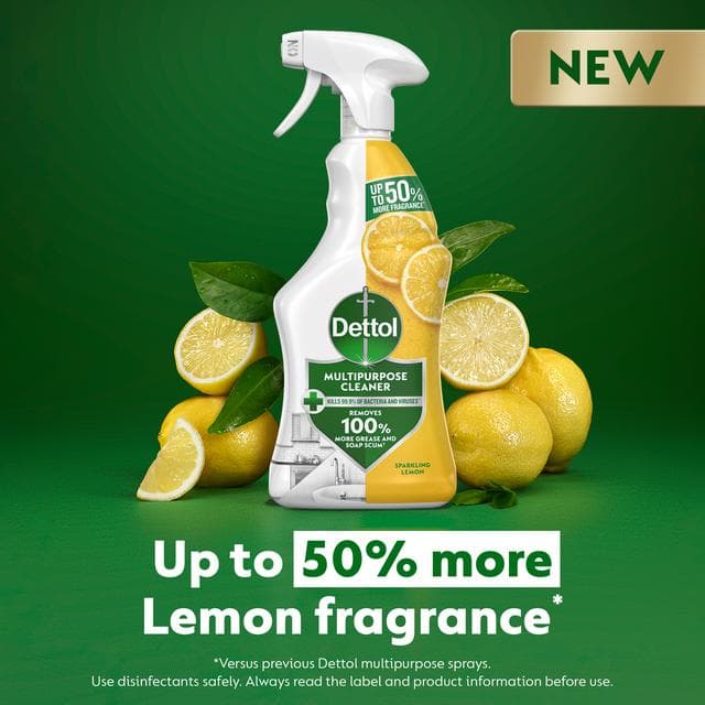Dettol 750ml Sparkling Lemon Multipurpose Cleaner - gallery image 2