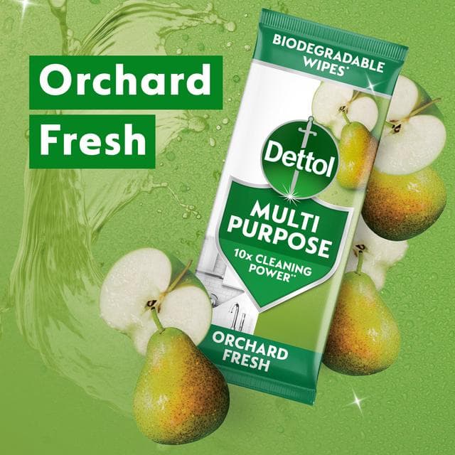 Dettol 72 x Orchard Fresh Multipurpose Cleaning Wipes - gallery image 6
